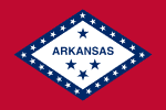 150px Flag of Arkansas.svg