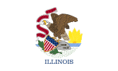 167px Flag of Illinois.svg